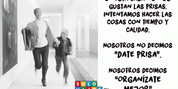 ¿Por qué razón no tienes que ofrecerle prisa a tu hijo?