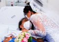 Novia cumple su promesa y visita a su mamá en hospital para recibir la bendición antes de su boda